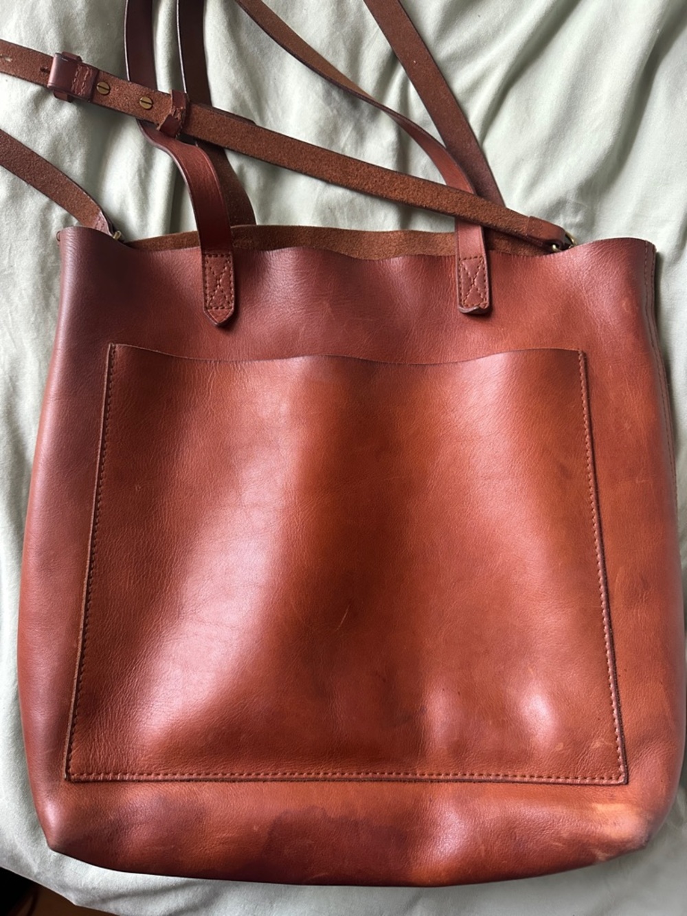 Madewell Medium Transport Leather Tote
